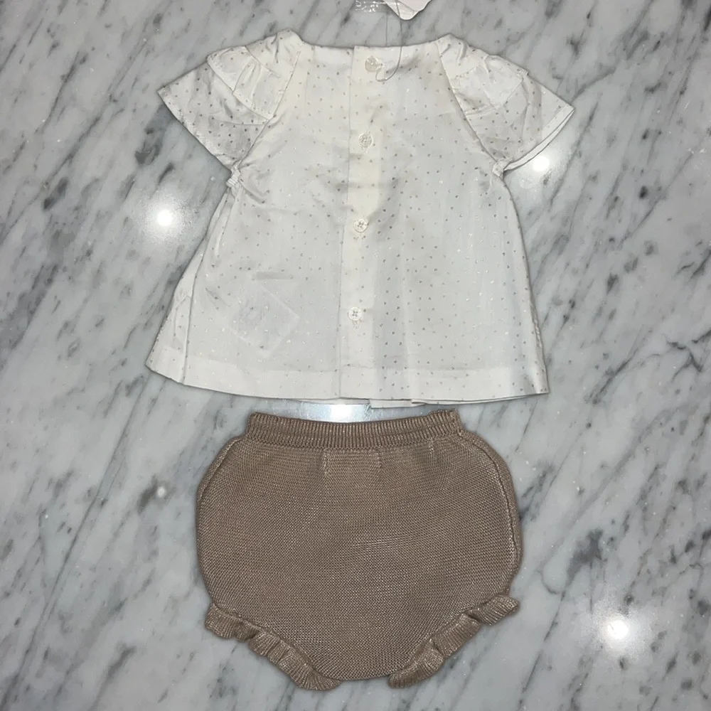 New Mayoral Baby Girl Blouse and Bloomer Set - Picture 4 of 4